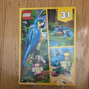 LEGO 3-in-1 Colorful Parrot Building Set